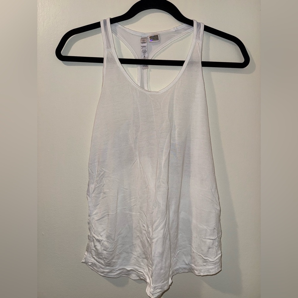 White Relaxed Tank Top